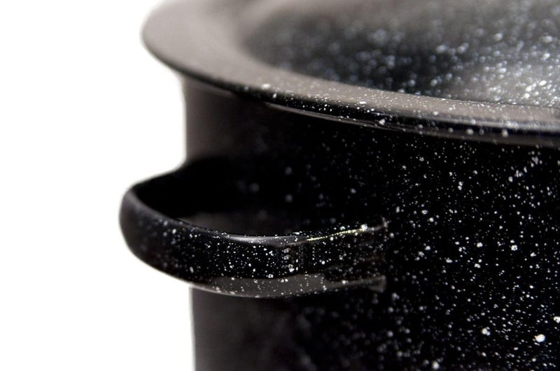 Granite Ware 12-Quart Stockpot, Large Capacity for Soups, Stews, Pasta - Durable Graniteware with Non-Stick Surface for Easy Cleaning - Chip-Resistant & Even Heat Distribution (Speckled Black) - Image 2